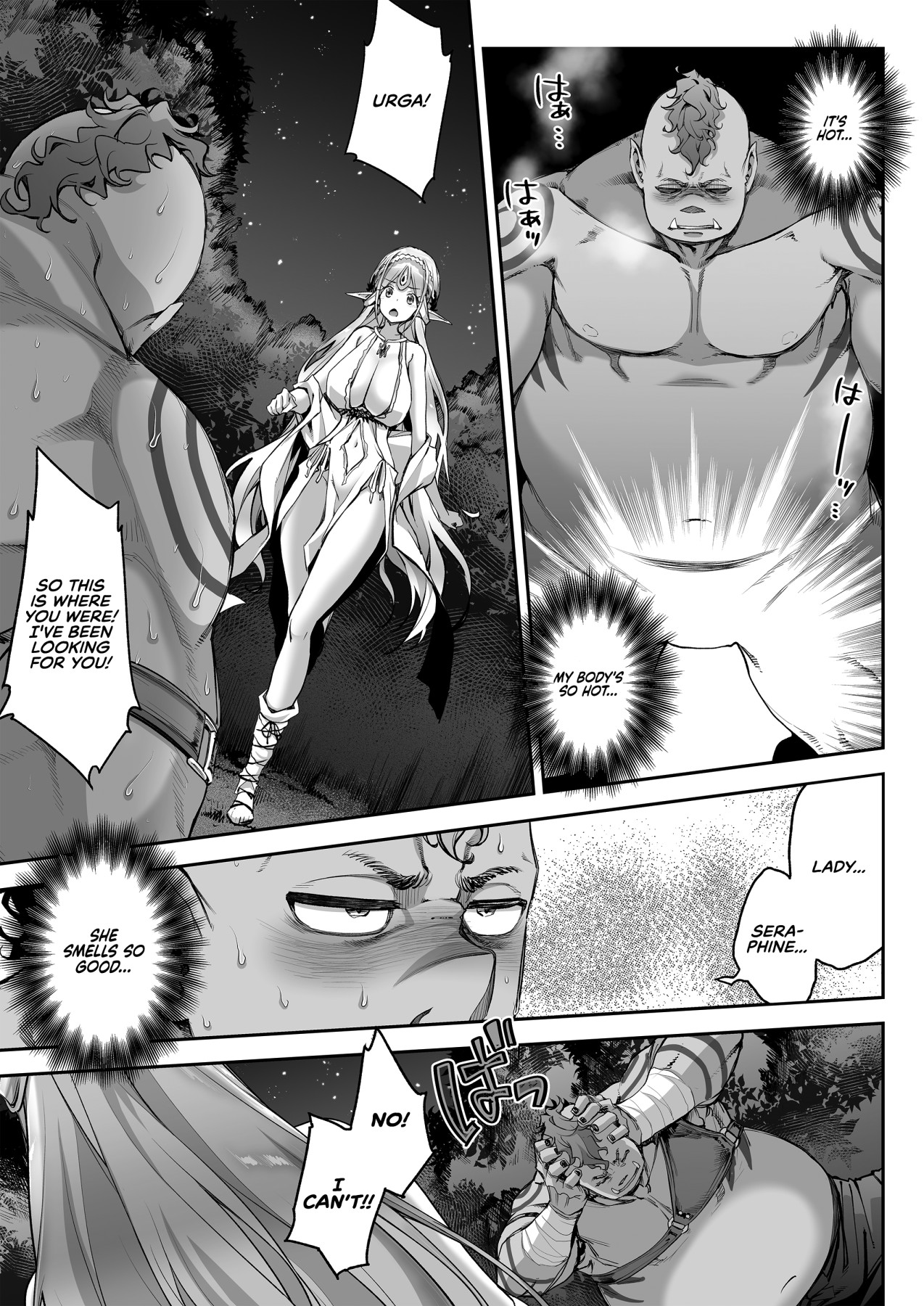 Hentai Manga Comic-The Lewd Elf likes the Orc-Read-16